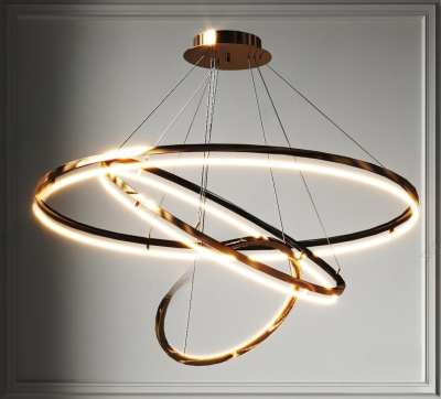 现代轻奢吊灯3D模型下载